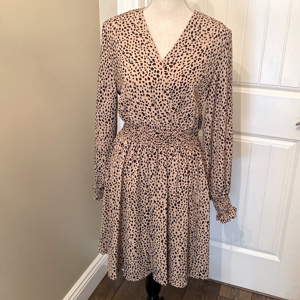Pretty Garden Animal Print Dress Size Medium